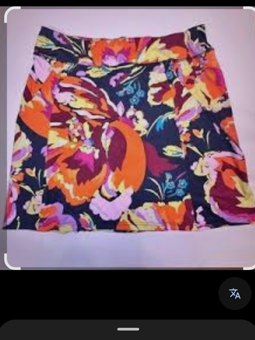 Title Nine Vibrant Colored Floral Athletic Skirt Womens Size XL